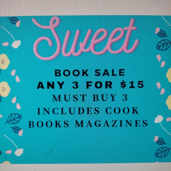 Summer Book sale 3 for $15 includes cook books and magazines - Picture 1 of 2